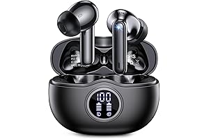 Bluetooth Wireless Earphones with Microphone and Impressive 50-Hour Playtime