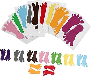 Veemoon 18paare Fußabdruck Aufkleber Rutschfest Für Badezimmer Und Kindergarten Kreative Bodenaufkleber Für Erwachsene Sicherheitsdekor Nasse Böden