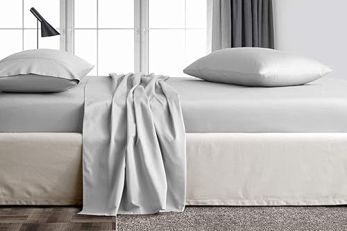 Miniatura 6 de Kamas - Juego de sábanas de algodón egipcio de 1000 hilos, tamaño Queen, color blanco, tejido satinado para una sensación suave y cómoda, se adapta