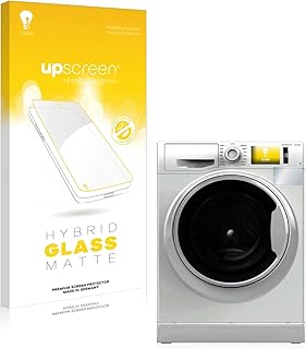upscreen Matte Screen Protector Glass Film compatible with Bauknecht W Active 711CC - Anti-Glare, Anti-Fingerprint, 9H Glass Protection