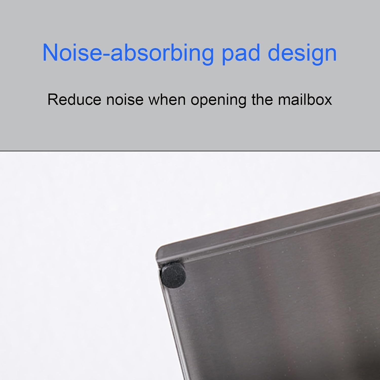 Mailbox, Wall-mounted Mailbox, Wall Mount Mailboxes for Outside, Security Lock Drop Box, Collection Boxes, Locking Wall Mount Mailbox, Silver