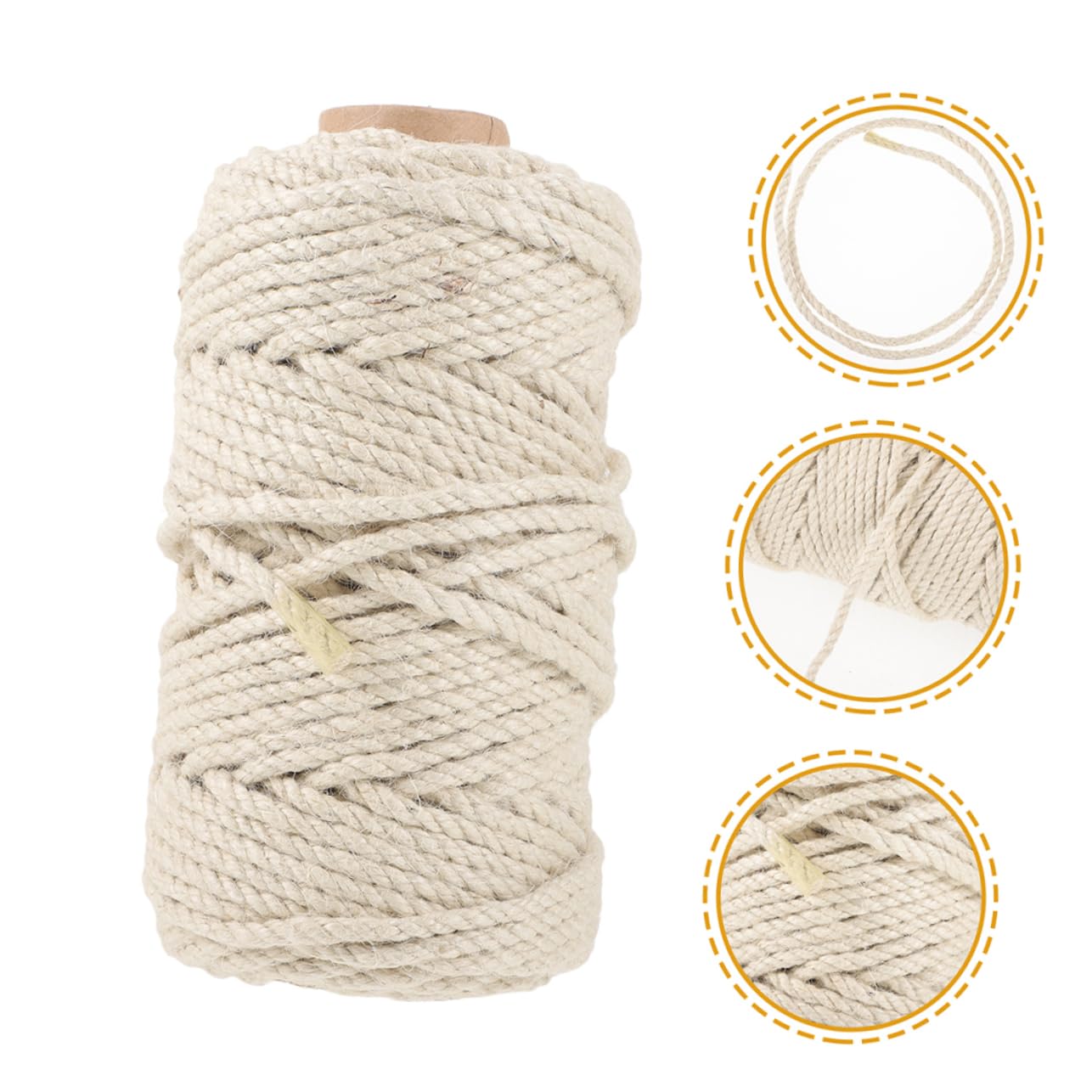 1rollo Cuerda De Sisal para Rascadores De Gatos Cuerda Resistente y Decorativa para Árbol Rascador para Manualidades y Reparación De Postes De Rascado