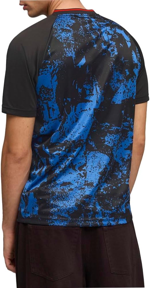 PUMA Mens Essentials Patterned Tee Casual - Black - Image 4