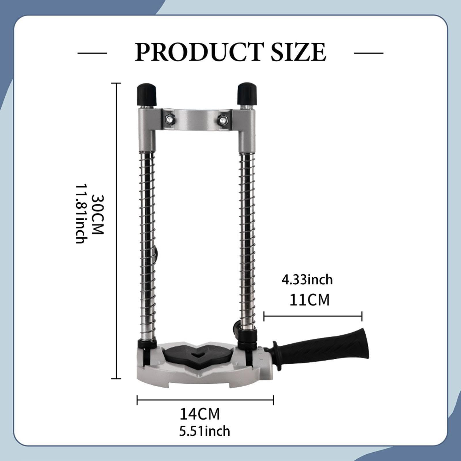 Soporte Vertical para Taladro, Soporte de Posicionamiento para Taladro Eléctrico, Guía para Taladro, Montaje de Aleación de Aluminio, Altura Ajustable