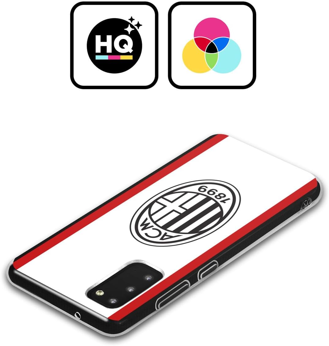 Head Case Designs Officially Licensed AC Milan Away 2024/25 Crest Kit Gel Case [Military Grade Protection] Compatible with Samsung Galaxy S25+ and Compatible with MagSafe