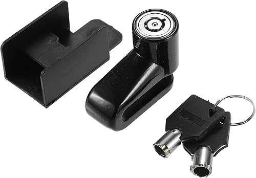 X AUTOHAUX 1 Unidades Motocicleta antirrobo de alambre de acero bloqueo disco freno rueda bloqueo conjunto scooter eléctrico accesorio negro