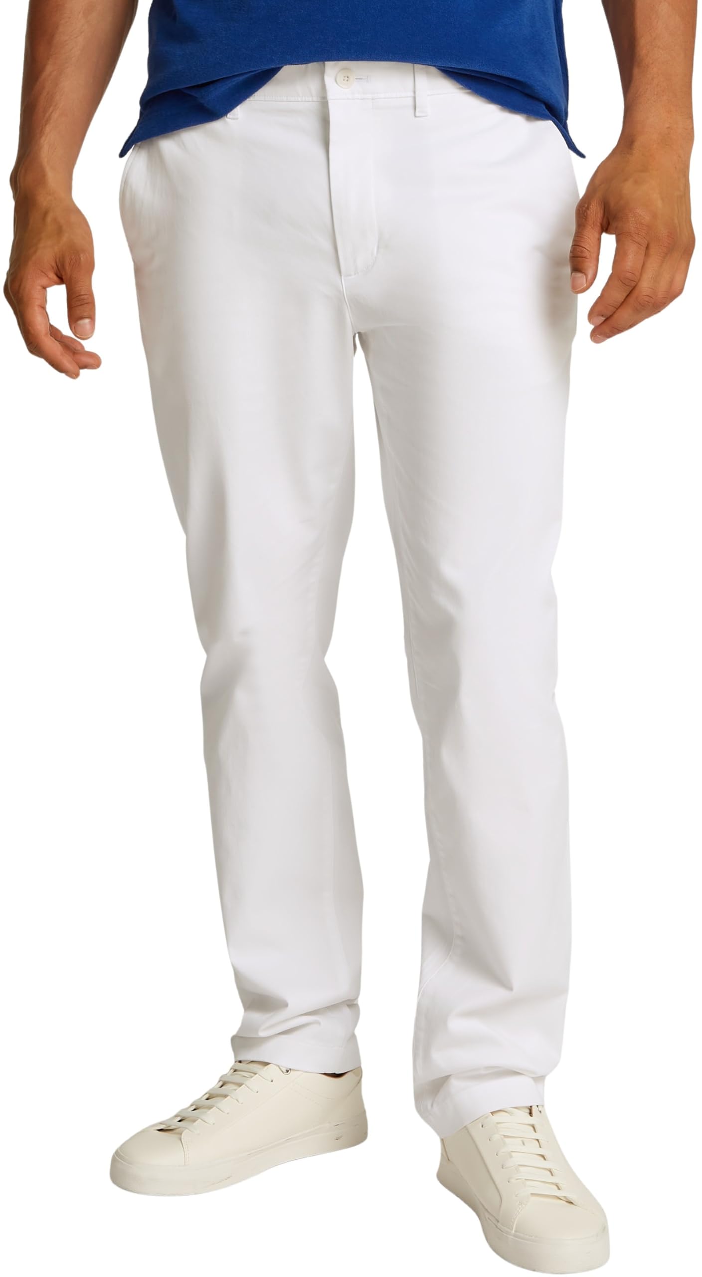 Tommy Hilfiger Herren Chino Hose Denton Satin Straight Fit