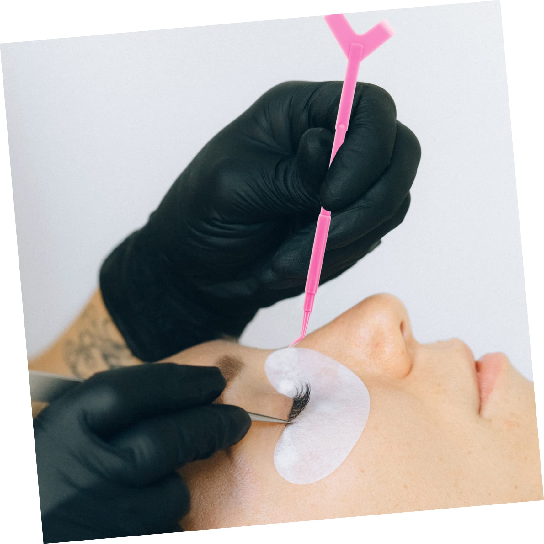 Didiseaon 90 Piezas Almohadilla De Sombra De Ojos Cepillos Para Extensiones De Pestañas Cinta De Maquillaje Para Sombra De Ojos Herramienta Separadora Aparato Páginas Constituir