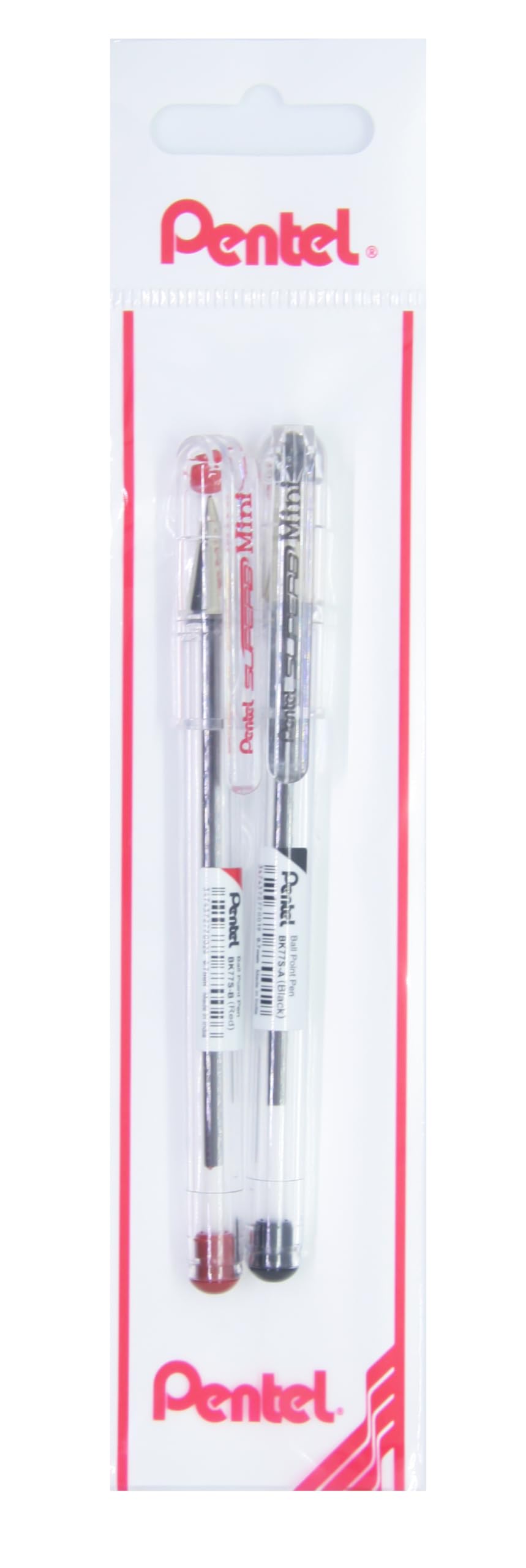 Pentel 0.7 mm Yağ Bazlı Roller Kalem SİYAH-KIRMIZI