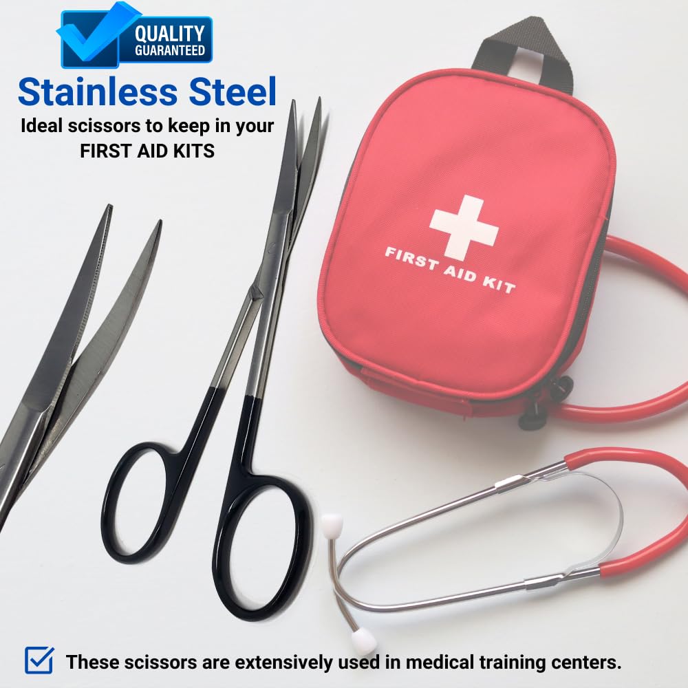 IRIS SUPERCUT Surgical Scissors with One Serrated Blade 4.5