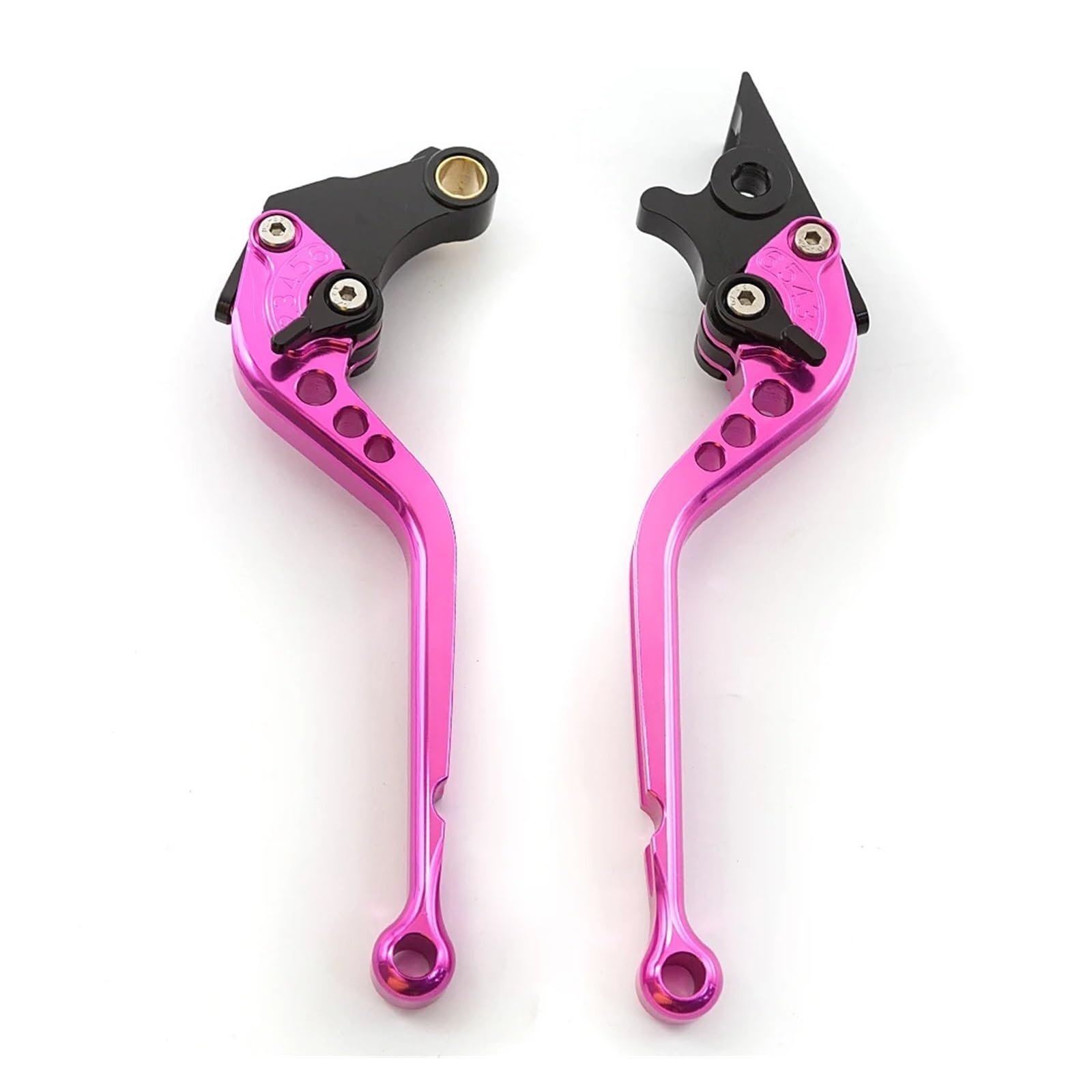 JWQEBNS Motorcycle Brake Clutch Levers for Royal for Enfield 650 Interceptor INT650 2023-2024 Adjustable Motorcycle Brake Levers Clutch(Long Pink)