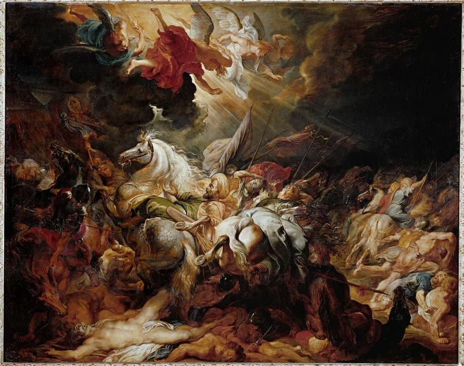 Peinture classique la Défaite de Sennachérib affiche salon 60x90cm