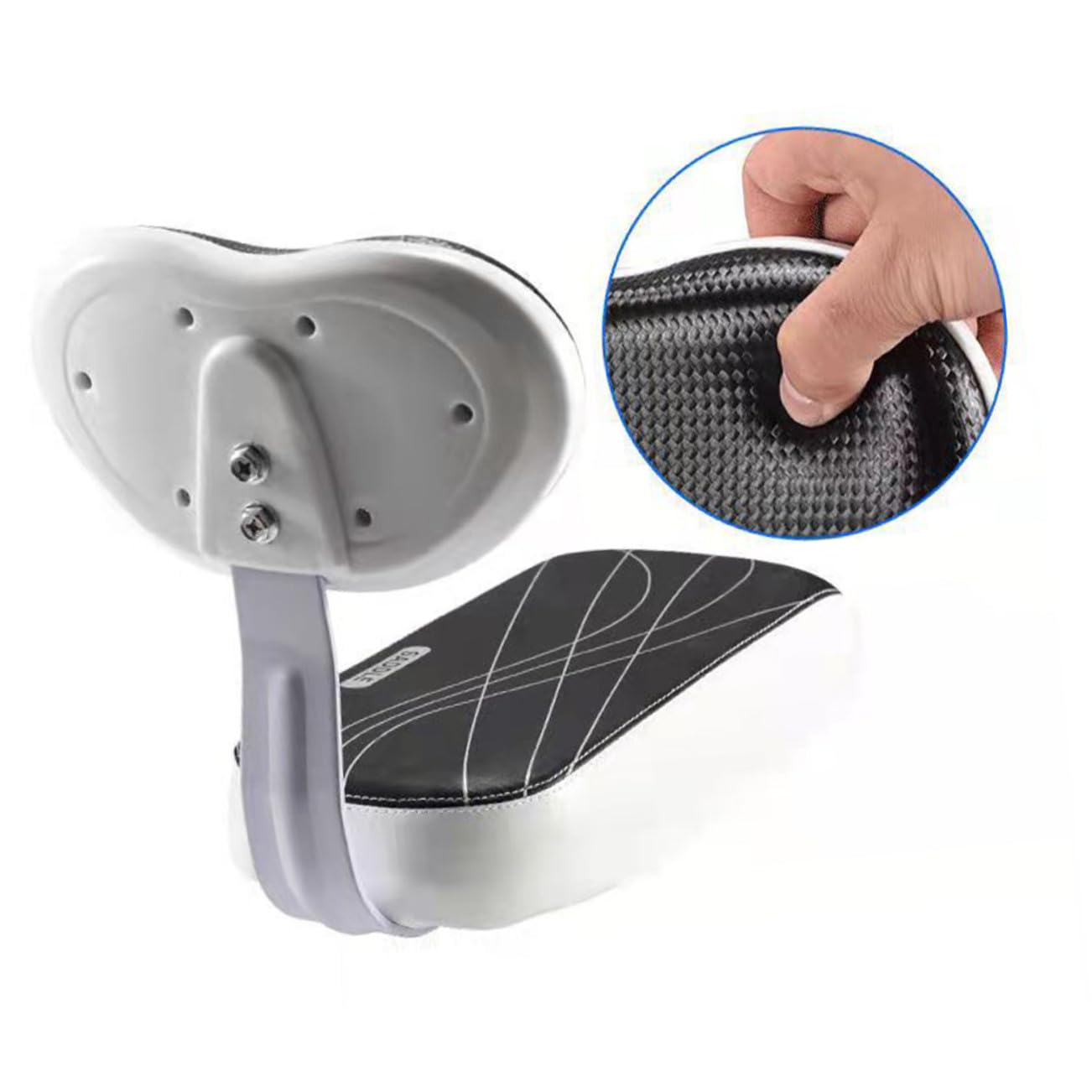 ULTECHNOVO Seggiolino Posteriore e Struttura Robusta Ragazzi Installazione Rapida per Bicicletta in PU e Spugna Schienale Imbottito per Sicurezza e Comfort