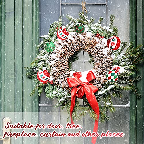 16 Pieces Christmas Ball Ornaments Fabric Wrapped Ball Ornaments Decorative Christmas Balls Christmas Tree Hanging Decorations For Christmas Tree Wreath Ornaments Home And Party Holiday Decor #TOP6