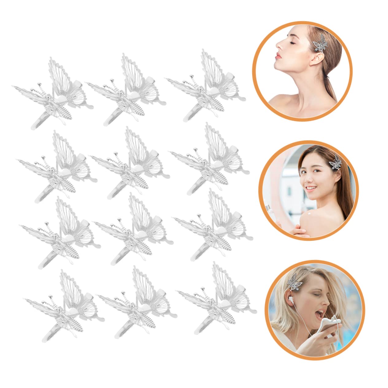 FOMIYES 36stücke Haarklammern Schmetterling Metallisch Für Frauen Und Mädchen Rutschfeste Haarspangen Für Partys Und Besondere Anlässe Attraktives Design Mit Lebhaften Farben