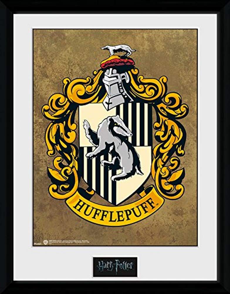 Affiche Harry Potter Hufflepuff encadrée pour décorer une chambre de geek
