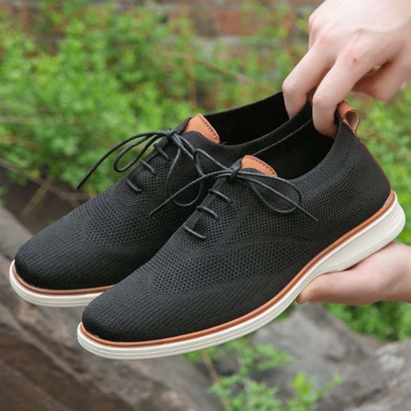 Mens Casual Shoes Dress Sneakers Oxfords Lightweight Soft Fashion Mesh Walking Shoes4