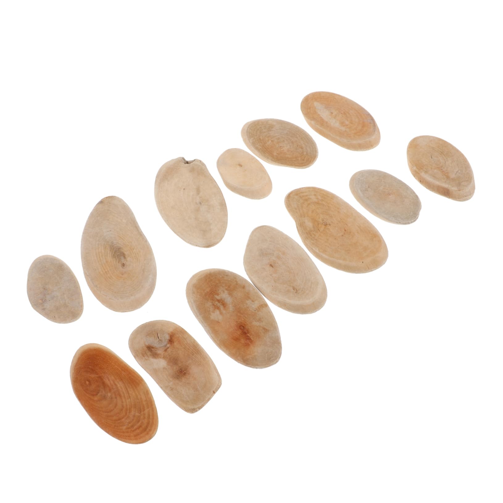 Cabilock 4sätze Natürlichem Für Vasenfüllungen Rustikale DIY Tischdeko Für Hochzeiten Veranstaltungen Und Zuhause Ovaler Vasenfüller Aus Holz Für Kreative Bastelprojekte Und
