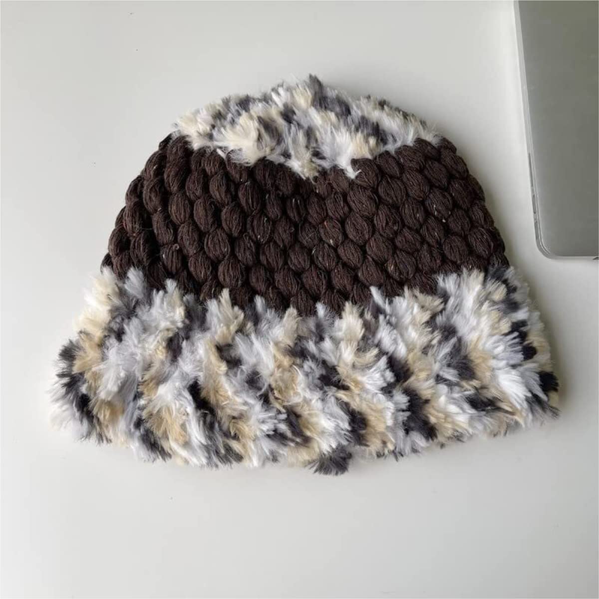Czapka Beanie Czapka Zimowa Damska Dziewczęca Dzianinowa Czapka Robiona Na Drutach Czapka Rybaka Ciepła (jak pokazano Jeden Rozmiar)