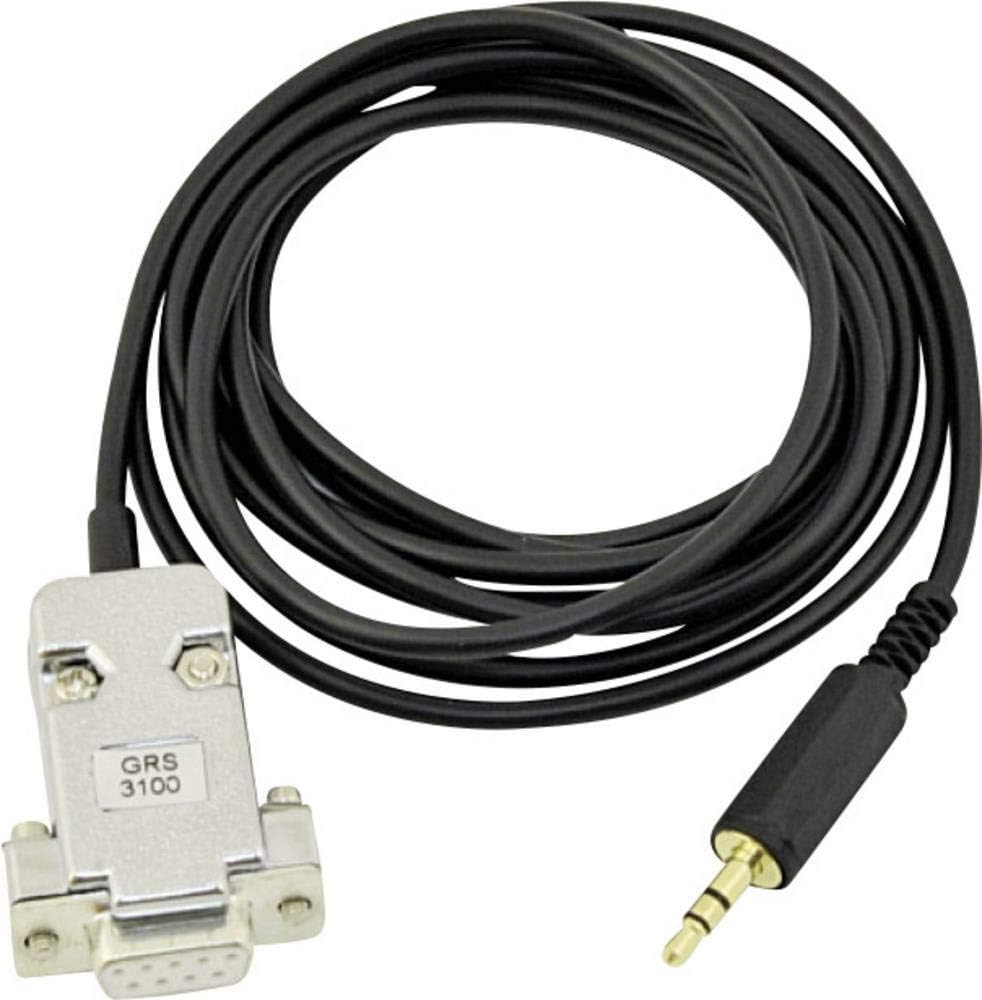 Greisinger GRS 3100 RS232 Interface Converter showing the DB9 connector and the 3.5mm jack.
