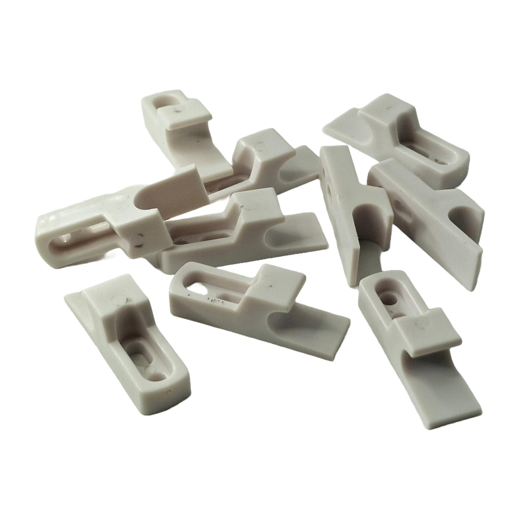 Clips de gancho para apertura push pull – Ganchos para mini pestillo – para puertas y trampillas inspección pladur – 10 unidades
