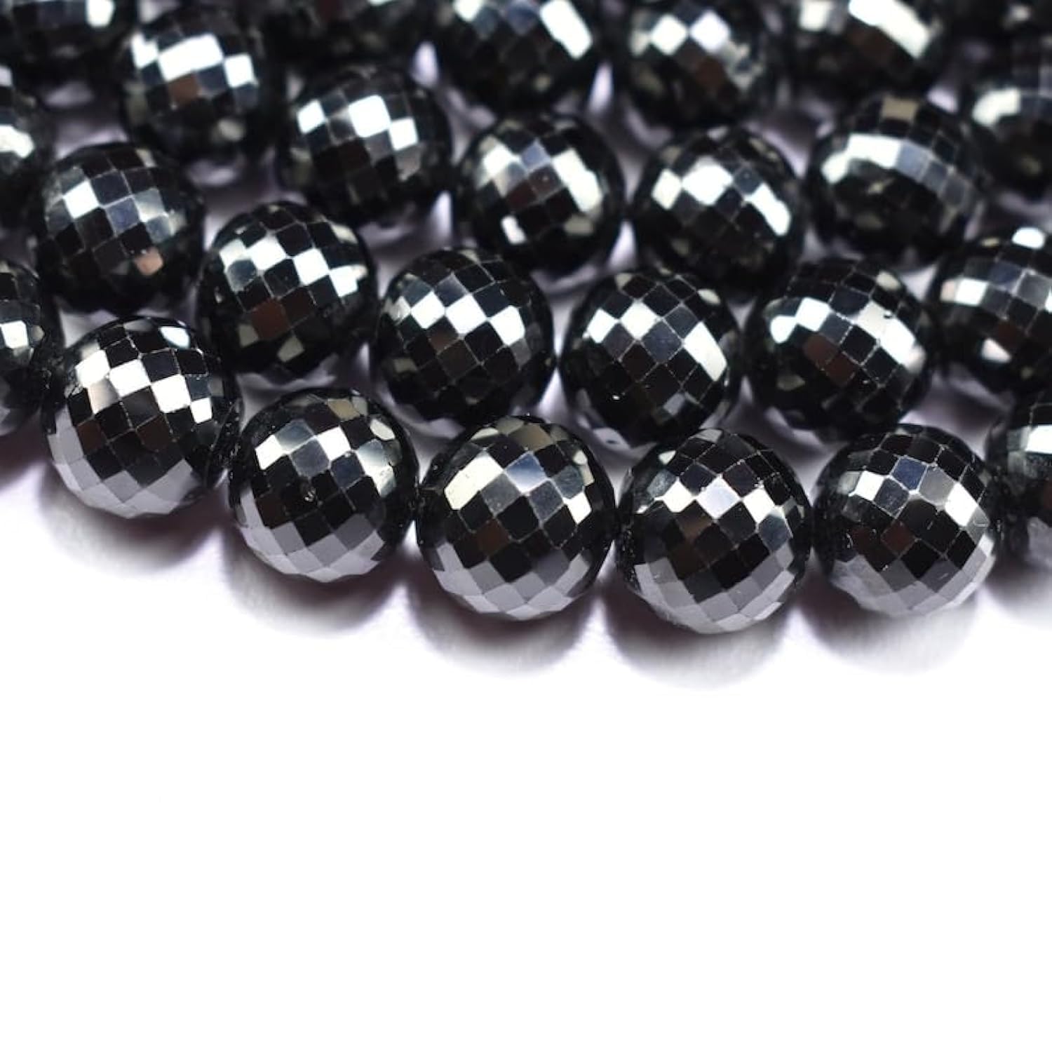 Spinelle noire naturelle perles de 11 mm pour réparer et personnaliser vos colliers ternis