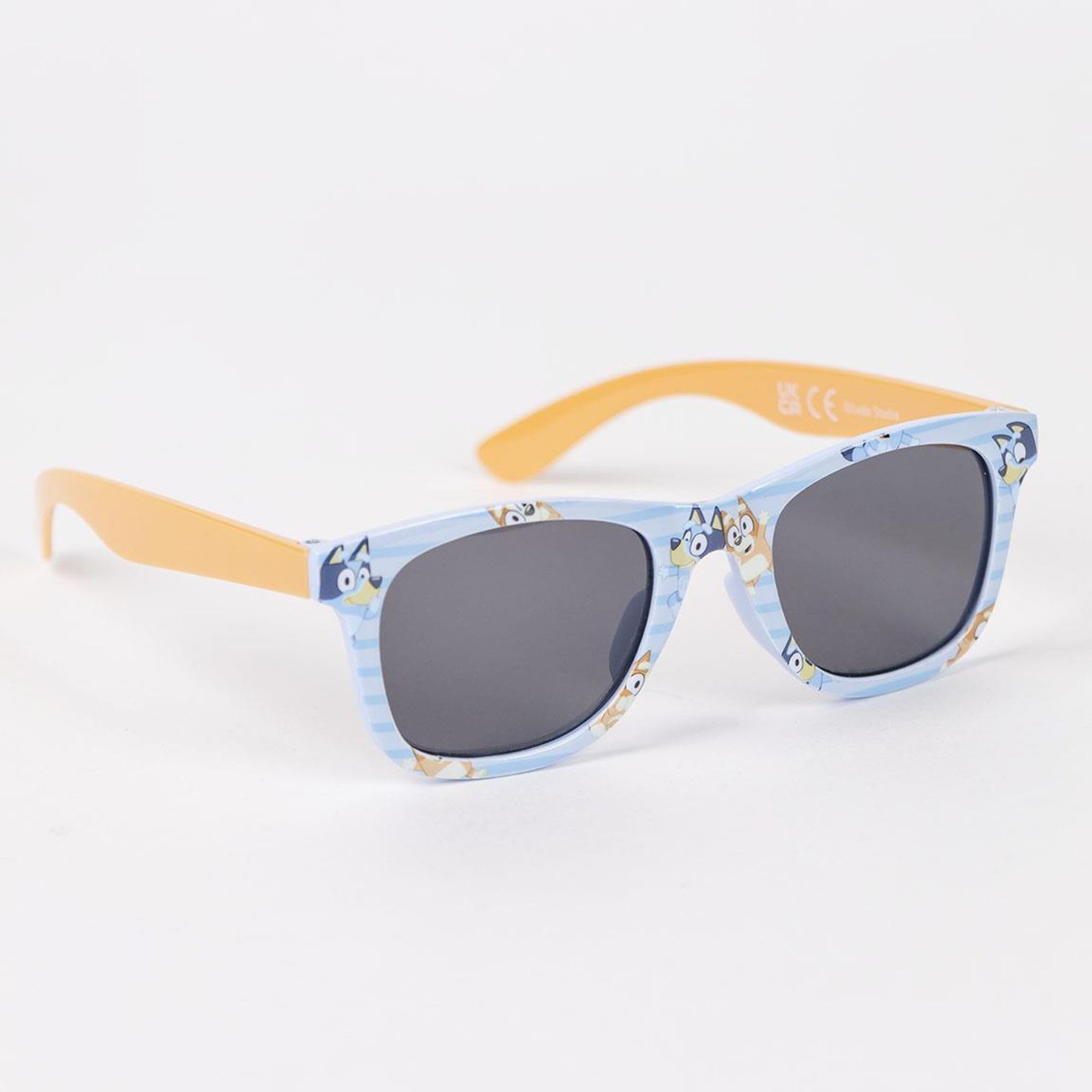 Bluey Gorra y Gafas de Sol Infantil Protección UV400 Filtro Categoría 3 Azul y Marrón