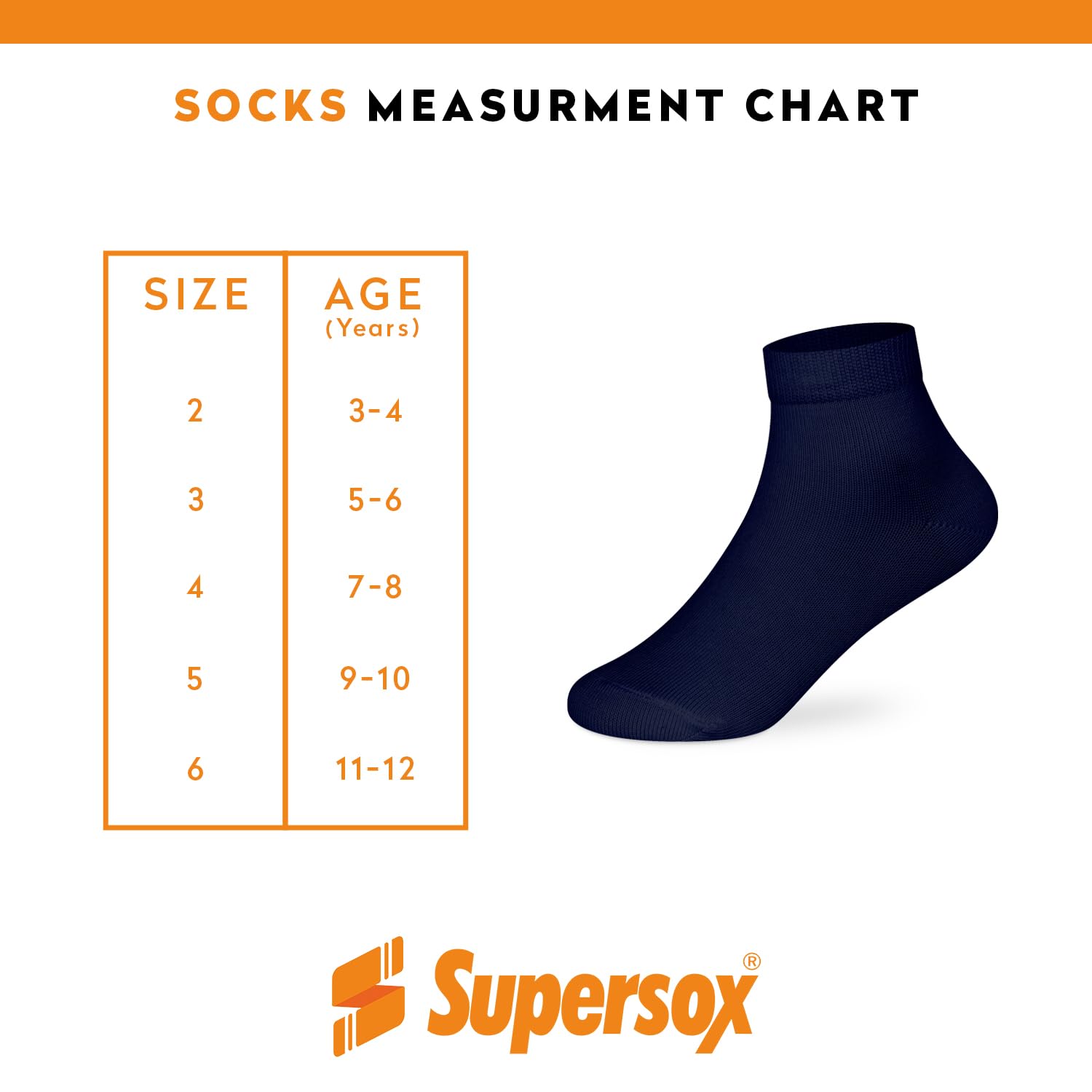 Supersox Ankle Length School Uniform Socks for Kids | Breathable Cotton | Anti-Odour & Moisture Absorbent | Durable Welt for All-Day Comfort | Navy Blue | 11 to 12 Years | Pack of 5 4