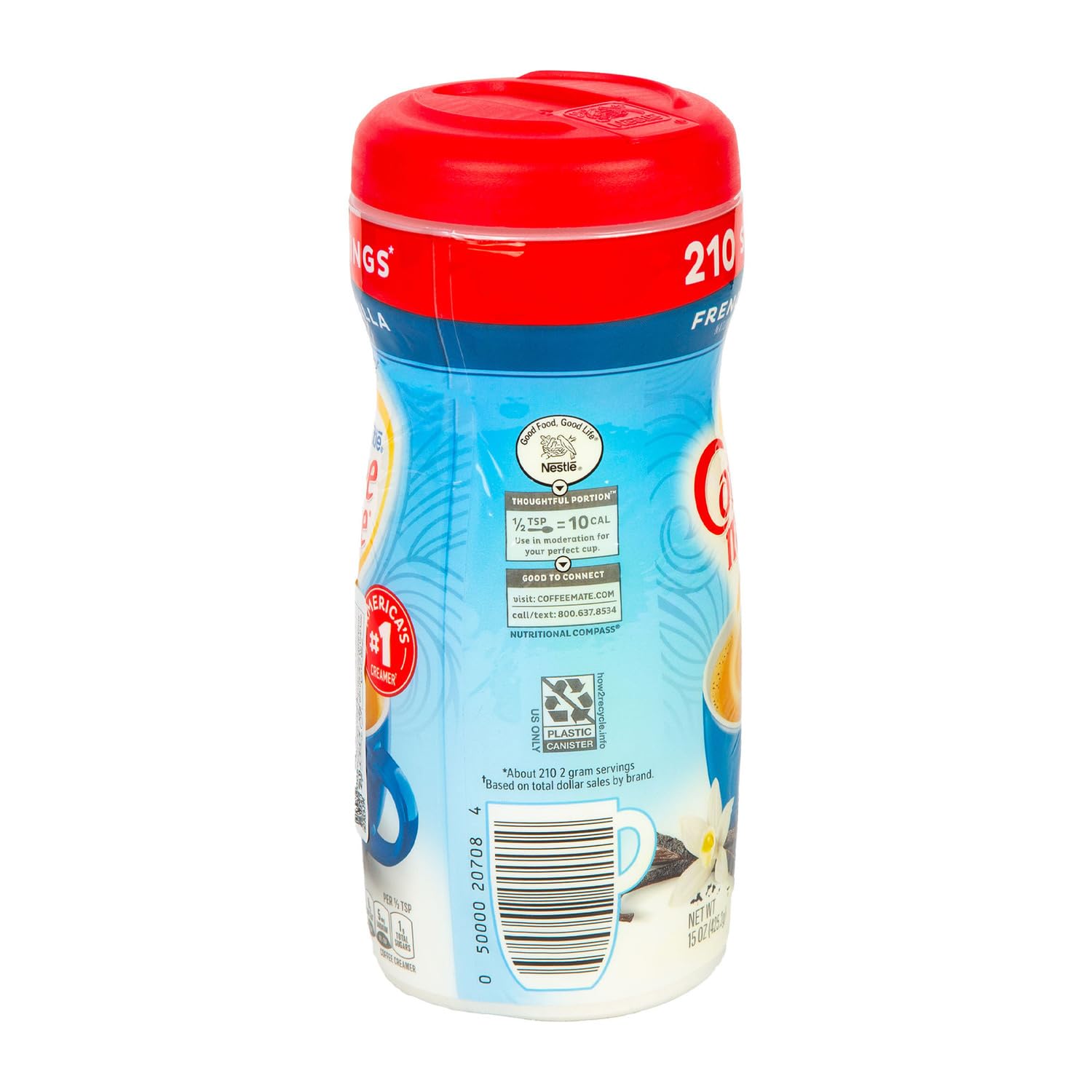 Coffee-Mate French Vanilla Powdered Coffee Creamer 15oz Canister Pack of 3