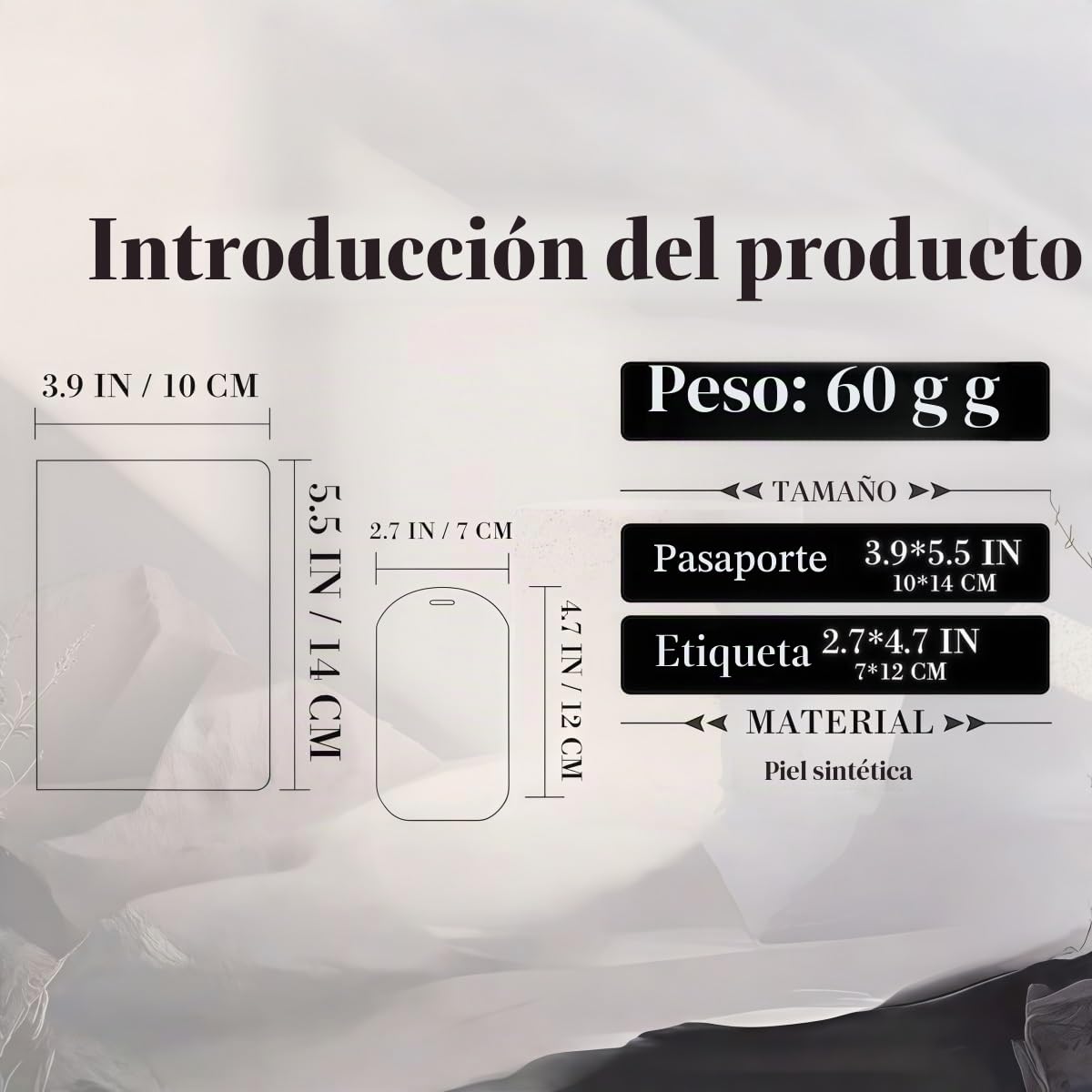 Funda De Pasaporte Personalizada Y Etiqueta De Equipaje, Billetera De Viaje Con Nombre O Iniciales para Mujeres Y Hombres, Regalos De Viaje para Parejas, Accesorio De Viaje para Luna De Miel Y Navidad