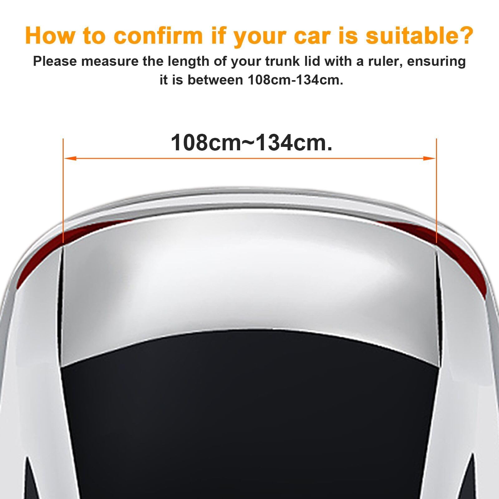 Aileron ABS ArrièRe de Voiture Spoilers pour,Coffre ArrièRe Toit Becquet, Pare-Brise Aile Becquet Lèvre Modification Accessoires
