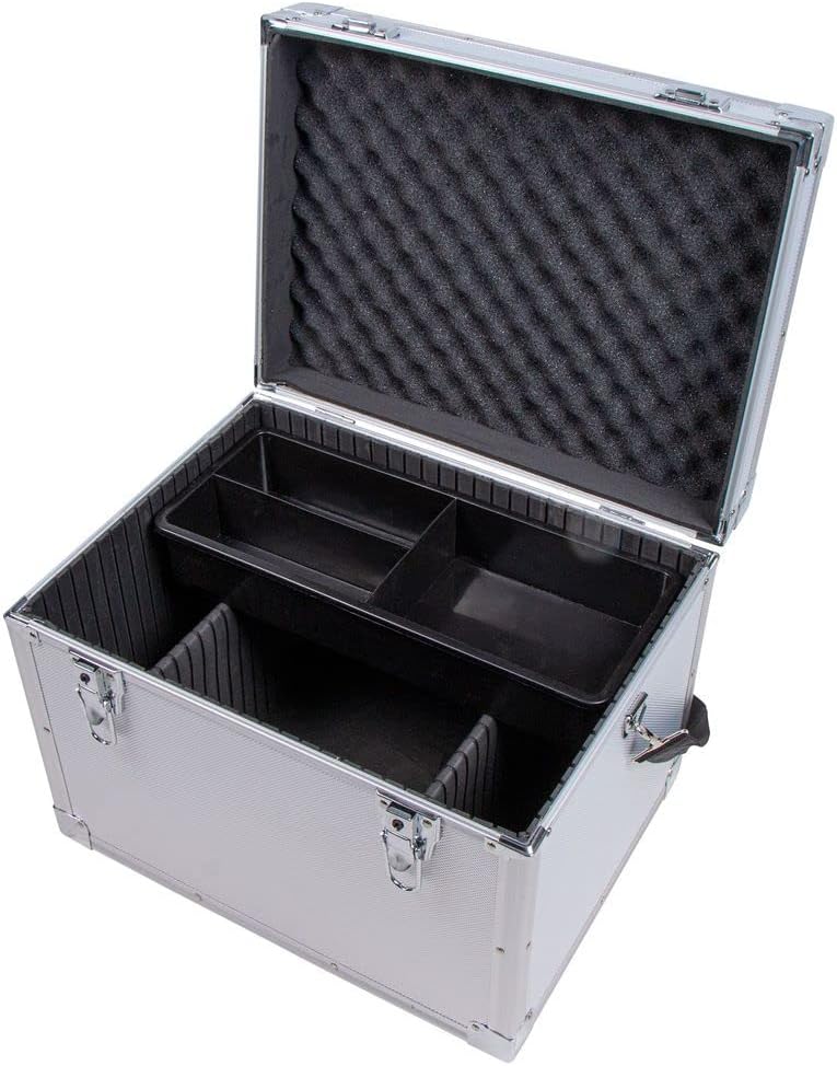 Dura-Tech Locking Aluminum Grooming Box | Essential Horse Care Storage | Durable Aluminum Build | Large Capacity | Lockable Security | Portable Design