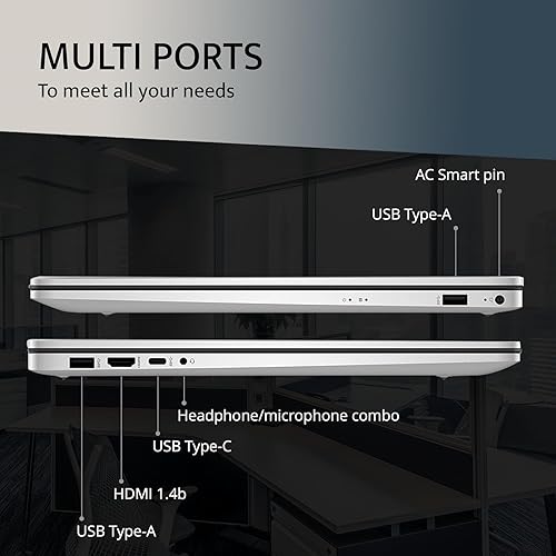 Miniatura 4 de HP Portátil empresarial FHD de 17,3 pulgadas, Intel i5-1335U (Beat i7-1255U), 16 GB de RAM, SSD de 1 TB, Windows 11 Pro, teclado retroiluminado,