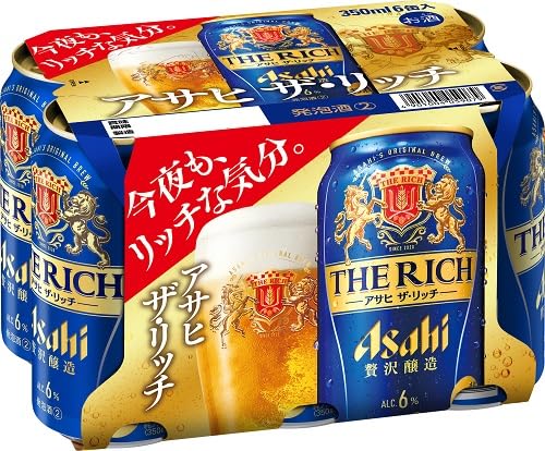 Amazon.co.jp: アサヒ ザ・リッチ 350ml×6缶 : 食品・飲料・お酒