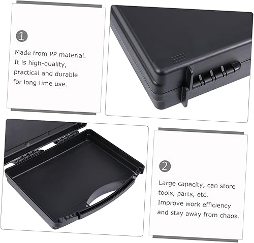 Miniatura 5 de Caja de herramientas de plástico multifuncional portátil de gran capacidad de almacenamiento de herramientas Caja organizadora de almacenamiento de