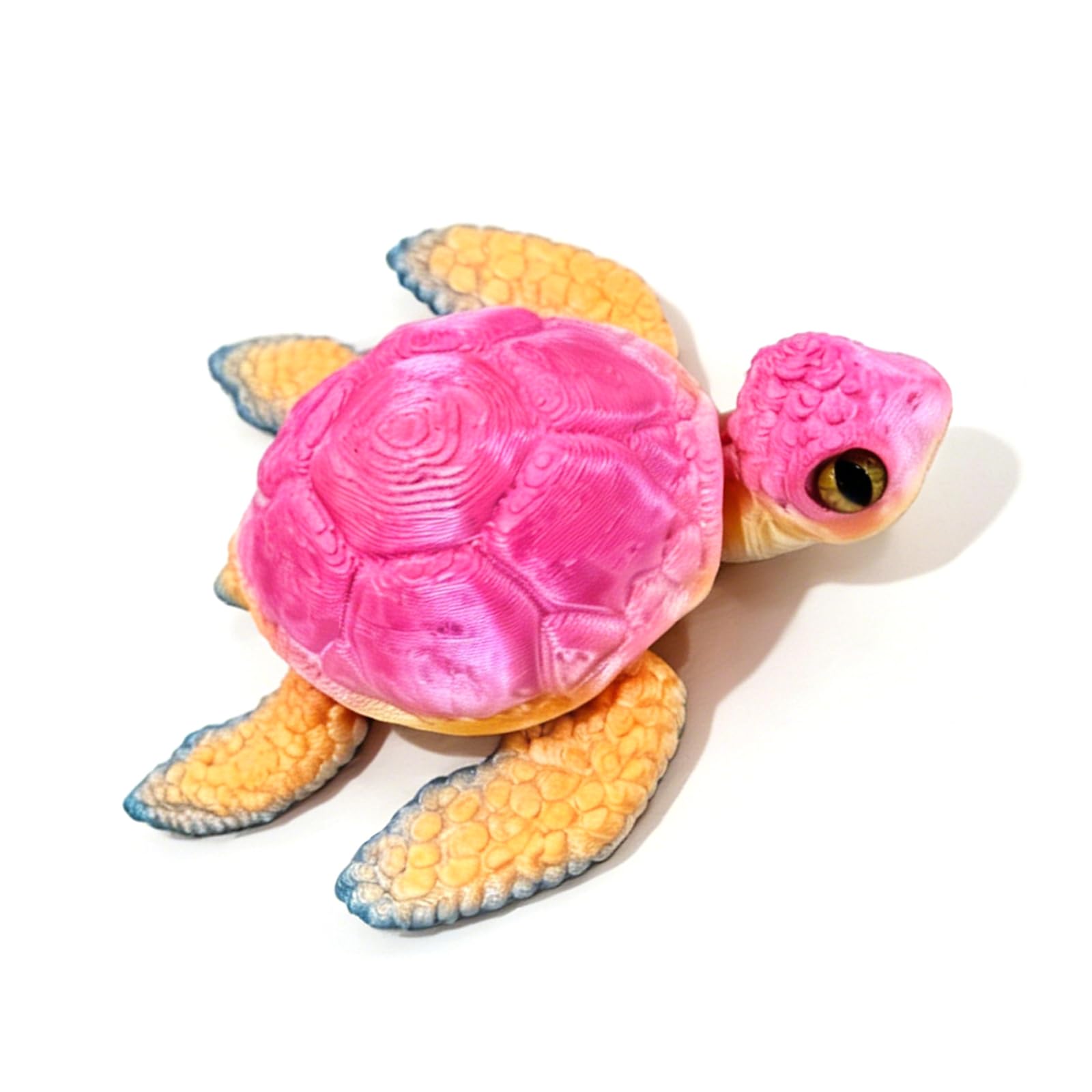 CAZSTYK Flexible Joints Articulated Sea Turtle Fidgets Toy Desktop Decorations 3D Printed, Realistic Turtles Statues Flexible Joint Articulated Fidgets Toy