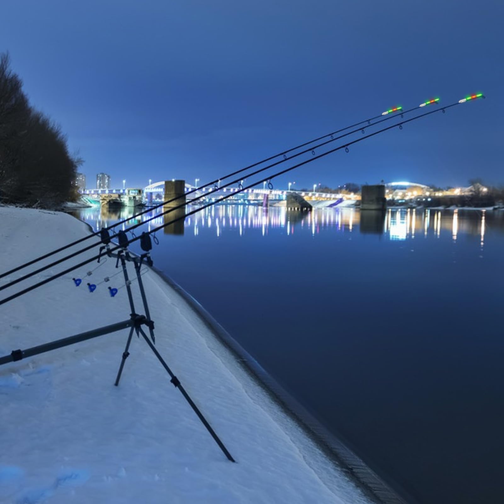 4 varillas luminosas para pesca de noche, fluorescentes, para pesca nocturna, fluorescentes