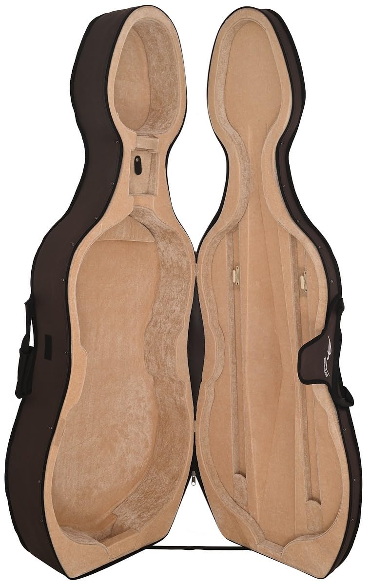 M-Case Funda de espuma para violonchelo 4/4 marrón clásico, beige-beige