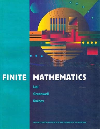 Finite Mathematics 0536840067 Book Cover