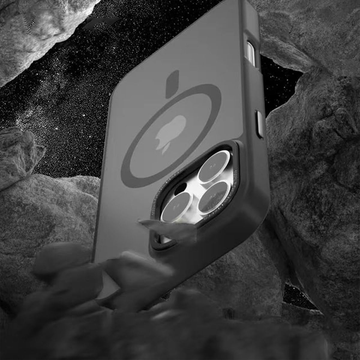 Custodia Opaca Magnetica Per IPhone 14 Pro Max - Cover Antiurto Verde Con Cornice Fotocamera In Metallo E Retro Acrilico - 5