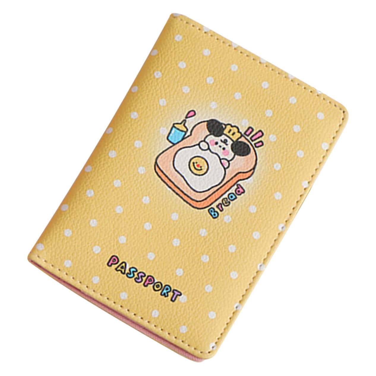 STOBOK 4piezas Funda De Pasaporte De PU De Diseño De Caricatura Organizador De Viaje para Tarjetas y Documentos para Estudiantes y Viajeros Protección Resistente y Duradera