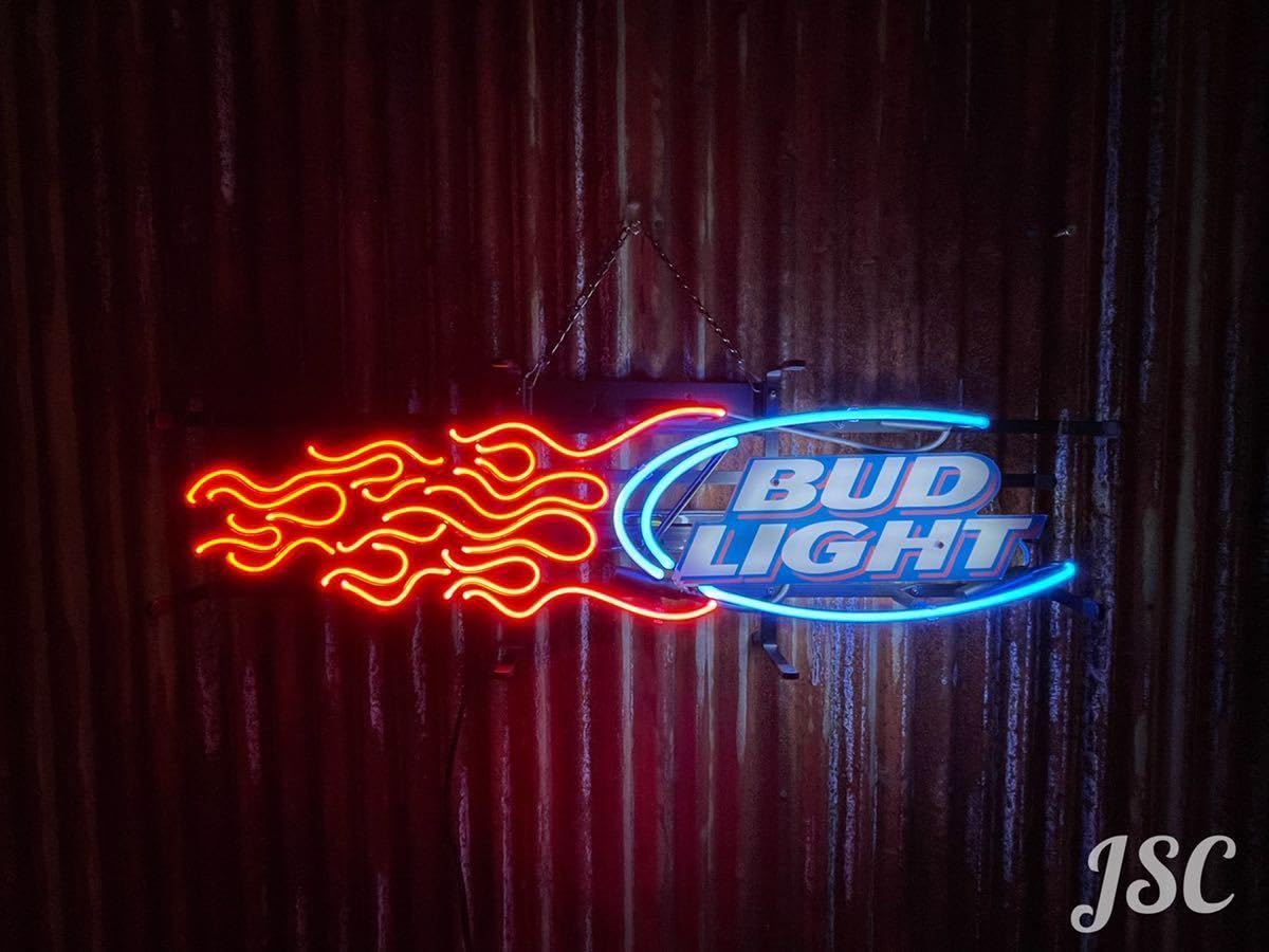 Amazon.co.jp: バドライト バドワイザー ネオン 看板 BAR