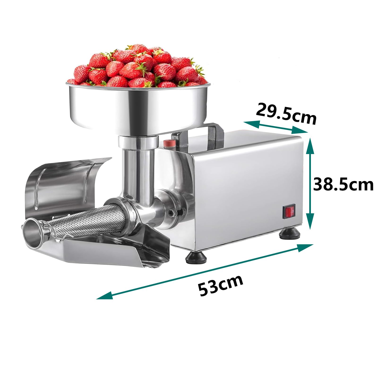 Spremi Pomodoro Commerciale 450W Pesante - Colino Alimentare in Acciaio Inossidabile per Fare Salsa di Mele, Marmellate e Purè di qualità da Conserva