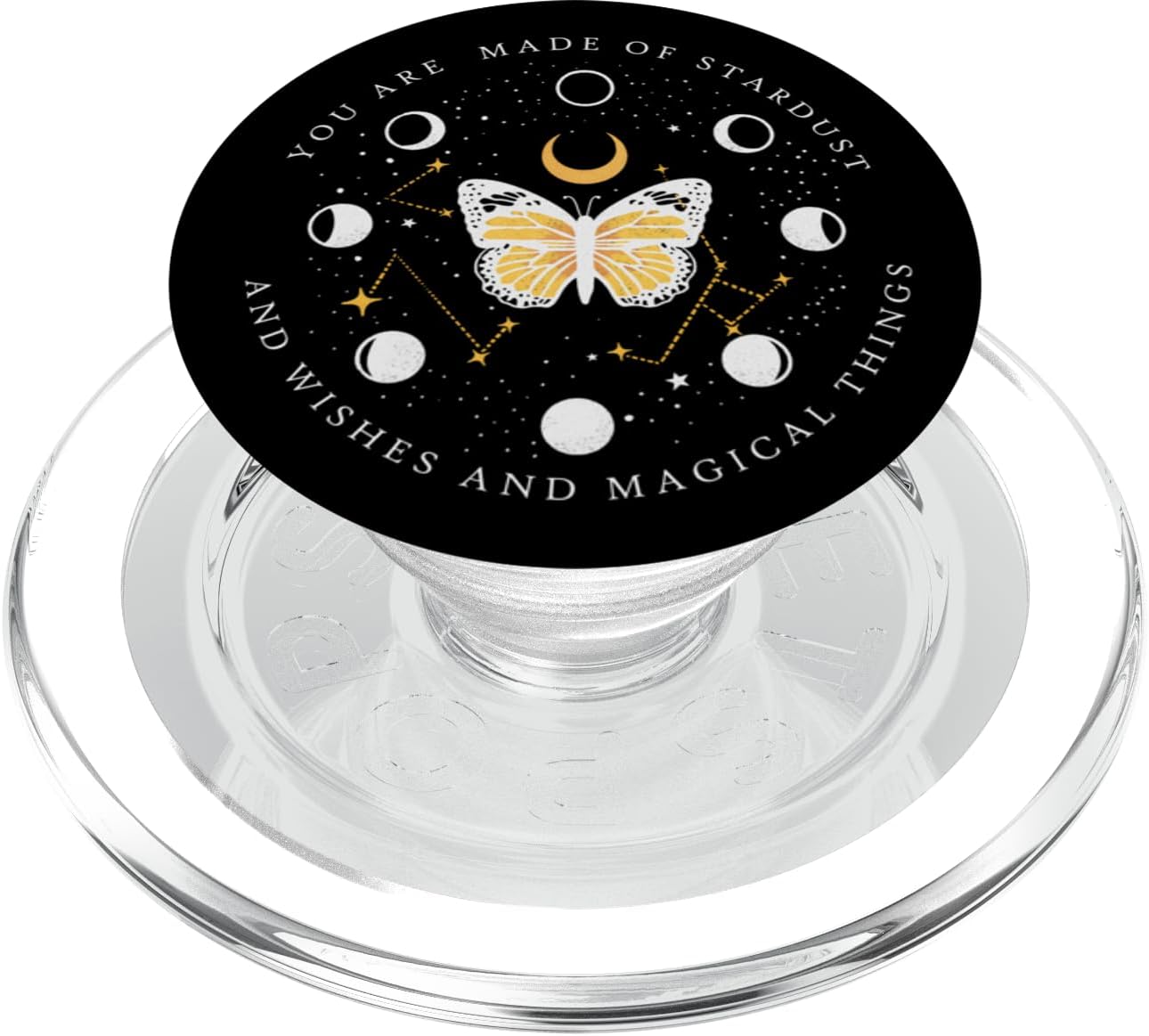 Celestial Mystical Luna Butterfly Moon Magic Spiritual Women PopSockets MagSafe PopGrip for iPhone