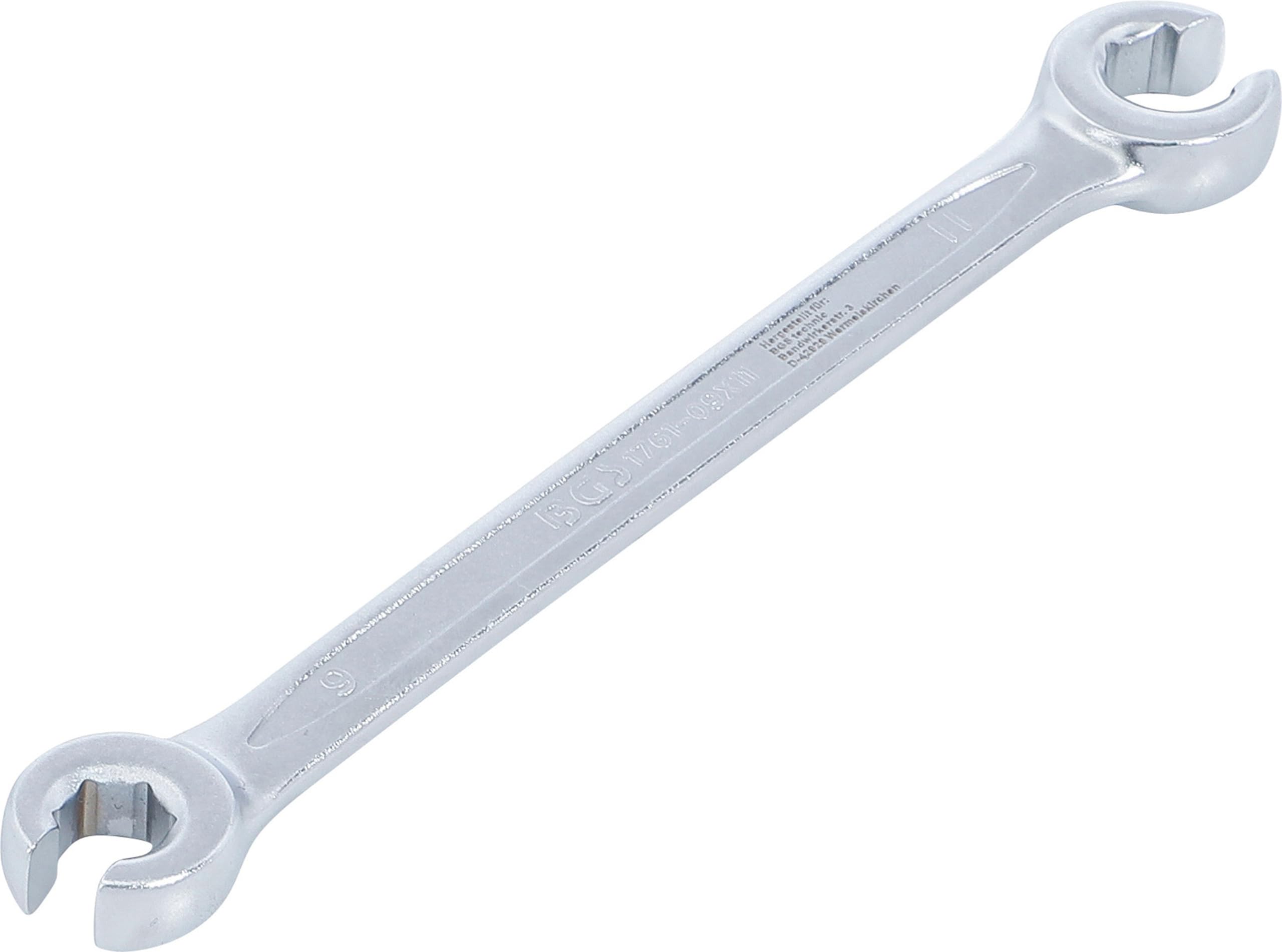 BGS 1761-9x11 | Double Ring Spanner, open Type | 9 x 11 mm