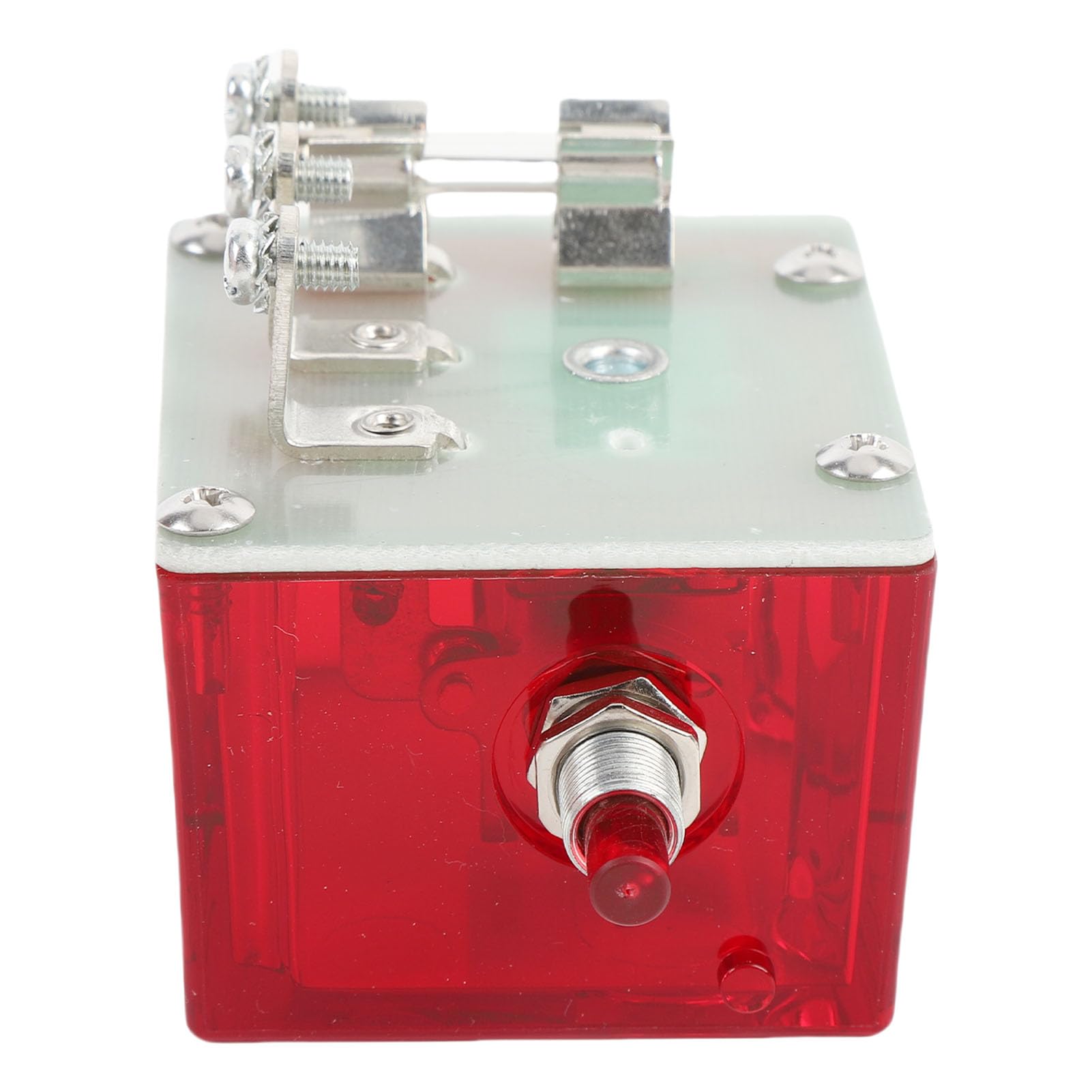 Dilwe 117 Interruptor Magnético Botón Pulsador Interruptor Magnético 25700071 Pestillo de Encendido Caja Resistente a la Intemperie Reinicio Manual para Apagado del Motor del Generador Panel Murphy