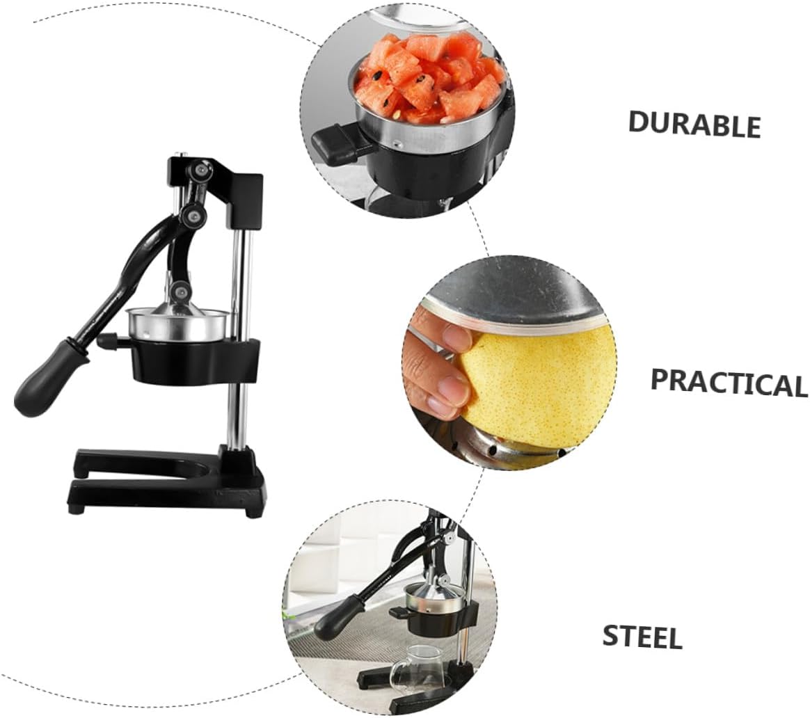 Generic Manual Fruit Juicer Hand Press Citrus Squeezer Stainless Steel Kitchen Gadget for Orange Lemon Pomegranate Easy to Clean Efficient Nutrient Extraction Portable Non-powered Fruit