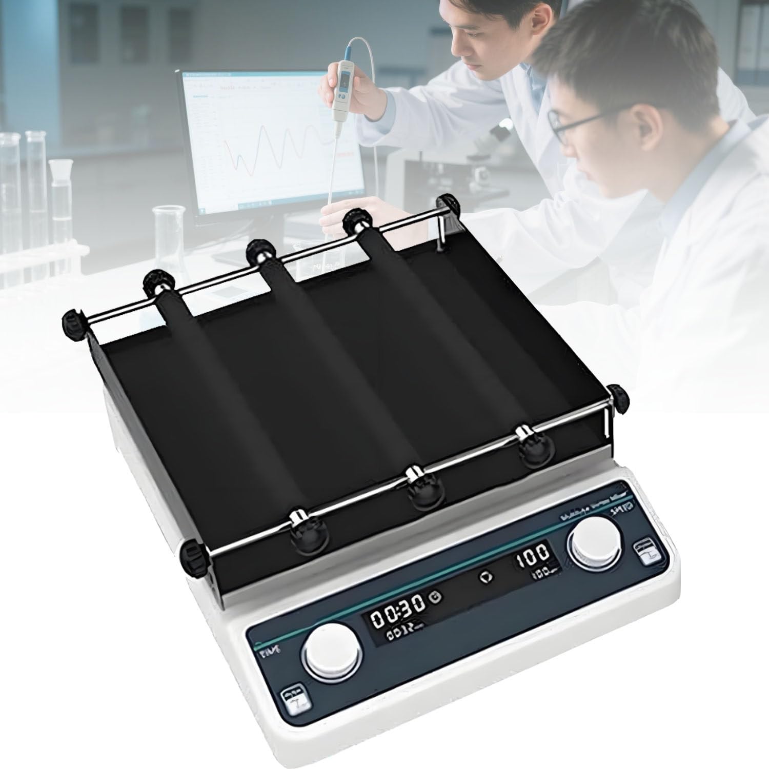 Agitador Orbital Digital, agitador Orbital de Mesa para Laboratorio, agitador rotatorio Orbital con Modo temporizado, para Laboratorios y aulas. OS-20Pro