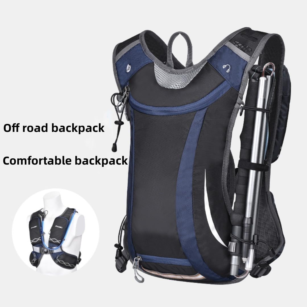 Mochila de ciclismo al aire libre de 5 litros, mochila para correr todoterreno, mochila de senderismo, maratón, bolsa de agua, bolsa de hidratación ligera, correr, senderismo, ciclismo, escalada,