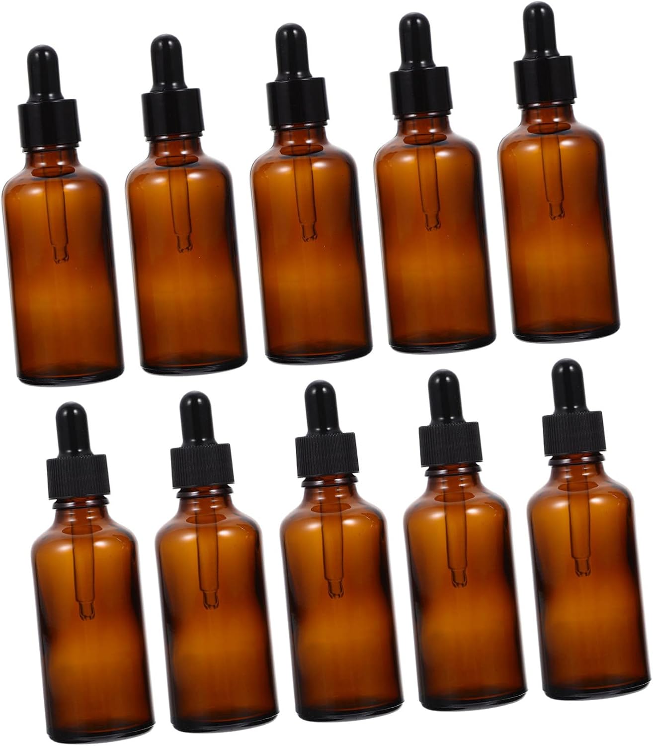 10Pcs Glass Essential Oil Bottles with Dropper Leak Liquid Dispenser for Travel UV Protection for Storing Oils and Essences Compact Design